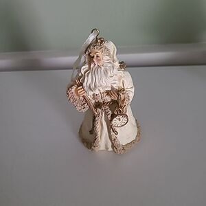 Santa Ornament with Clock